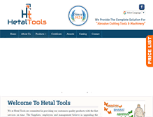 Tablet Screenshot of hetaltools.com